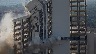 Video Implosion of 1515 S Flagler highrise [upl. by Tallou834]