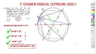 Solucionario Segundo Examen Parcial Cepre Uni 20251  Ciclo PRE  Geometría 📐🎓 [upl. by Kimberlee]