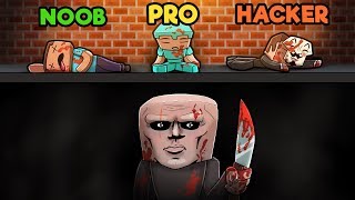 Minecraft  ESCAPE THE PSYCHO MAZE NOOB vs PRO vs HACKER [upl. by Catto361]