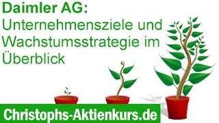 Daimler Aktie  Strategie und Ziele einfach erklärt  Christophs Aktienkurs [upl. by Braswell]