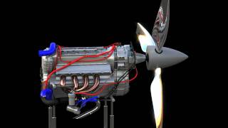 diamond da42 engine visualization update [upl. by Elatsyrc]