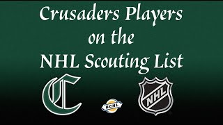 Three Crusaders named to the NHL Central Scouting List [upl. by Eralc]