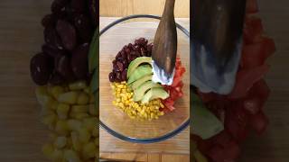 Salade dété recettefacile short diète food summer easy good quickrecipe trending bowl [upl. by Flo]