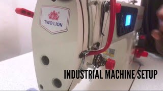 How to set and fit thread tension in industrial sewing machine sewing stitch shorts [upl. by Sine599]