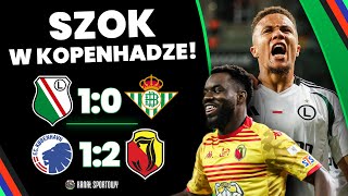 JAGIELLONIA ZSZOKOWAŁA KOPENHAGĘ LEGIA POKONAŁA BETIS 10 W LIDZE KONFERENCJI [upl. by Aehsat]