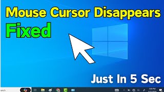 Fix Mouse Cursor  Pointer Disappeared in Windows 10 or 11 Laptop PC Quick Tutorial [upl. by Murdoch]