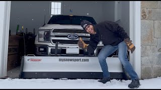 Snowsport HD plow on a 2019 Ford F150 with 2quot front hitch [upl. by Stroud312]