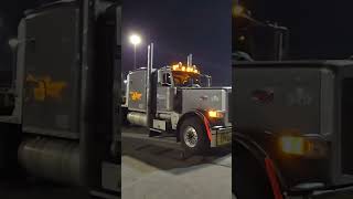 Peterbilt 389 Flat Top Straight Pipes Hauling 16 Ft Wide 154 Ft Tall Load 13 Axles [upl. by Anivla]