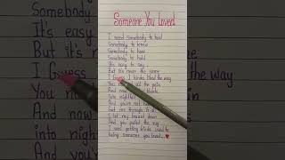 Someone You Loved 😍Conor Maynard lyrics viral shorts [upl. by Kcirtapnhoj]