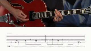 Brian Setzer Orchestra quotJump Jive an Wailquot Guitar Lesson  GuitarInstructorcom excerpt [upl. by Icken]