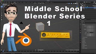 1 How to Make a Nameplate or Keyring on Blender [upl. by Dauf]