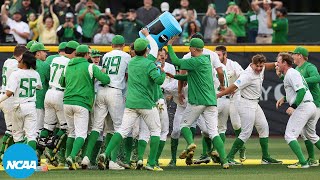 Oregon pulls off largest comeback in NCAA baseball super regional history [upl. by Loise]