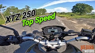 Yamaha XTZ 250 Top Speed 🔥🔥 Medina Motors [upl. by Vachell]