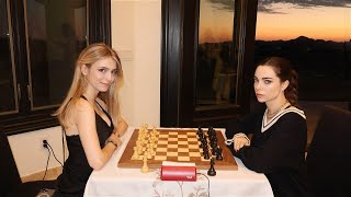 WGM DINA BELENKAYA VS WFM ANNA CRAMLING  BOTEZ CHESS CAMP ROUND 1 [upl. by Acceb]