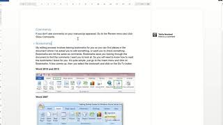 How to Work with Comments and Bookmarks in Word [upl. by Nanreik]