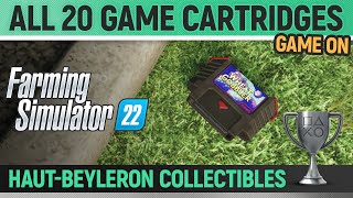 Farming Simulator 22  All 20 Game Cartridges 🏆 Game On HautBeyleron Collectibles [upl. by Karen]