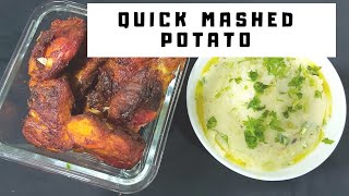 Quick and easy mashed potato 3 minutes mashed potato [upl. by Lithea]