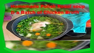 Delicious Homemade Polish Rosol Soup and a batch of Chicken Broth [upl. by Ross]