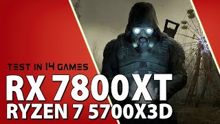 RX 7800 XT  Ryzen 7 5700X3D  Test in 14 Games  1440p  FSR [upl. by Nylanej]