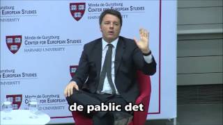 Matteo Renzi prova il suo inglese a Harvard [upl. by Tacklind]