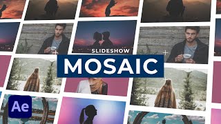 Create a Mosaic Photo Gallery Effect in After Effects [upl. by Amsirp]