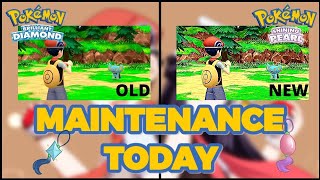 UPDATE Pokemon BDSP MAINTENANCE TODAY [upl. by Noiramed]