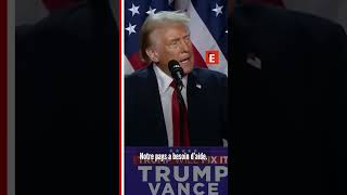 Elections américaines  le discours victorieux de Donald Trump shorts usa trump [upl. by Nuyh279]