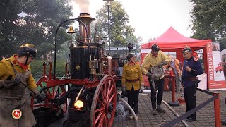 Historische Dampfspritze vom Feuerwehrmuseum Salzbergen [upl. by Lyndsey]