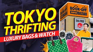 Japan shopping  Seiko and Luxury bags thrifting  BookOff Super Bazaar japan tokyo [upl. by Juakn]