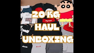 HUGE 20KG ALLCHINABUY HAUL   SUPREME STUSSY NIKE TNF 🎖️FASHIONREPS VETERAN 🎖️ [upl. by Mell]