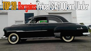 Craigslist Classic Car Finds for Sale by Owner  Top 20 Bargains Priced 15000 and Under [upl. by Lindberg]