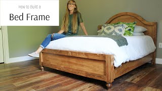 How to Build a Bed Frame with Arched Head Board [upl. by Bergin]