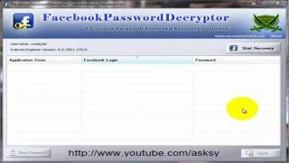 How to recover Facebook password without changing it  Tutorial 2012 [upl. by Painter]