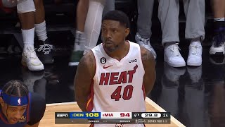 Udonis Haslem checks in late in Game 3 vs Nuggets NBA Finals 2023 [upl. by Kappenne186]