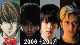 Evolution of Light Yagami in Anime amp Live Action Sub [upl. by Sedrul]