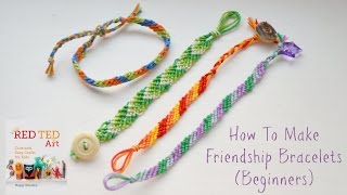 How to Make DIY Friendship Bracelets Beginners Diagonal Pattern [upl. by Annagroeg]