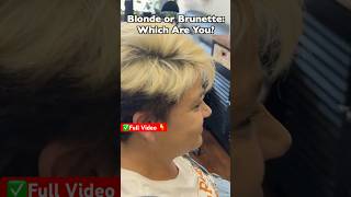 Blonde or Brunette Which Are Youshortsfeed brunetta k18 hairstyle beauty hair haircut [upl. by Alvina]