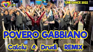 POVERO GABBIANO remix CALCIUampDRUDI coreografia Petronela Calciu Balli di gruppo 2022  TUTORIAL [upl. by Sicular]