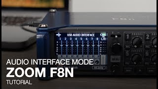 Zoom F8n Audio Interface Mode [upl. by Oigolue]