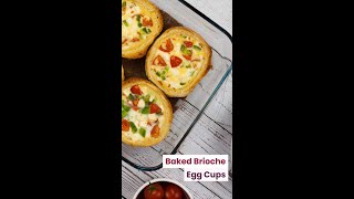 Baked Brioche Egg Cups  The Most Delicious Way to Start Your Day [upl. by Liss]