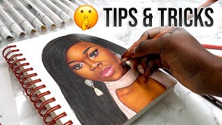 SECRETS for REALISTIC Portraits  Colored Pencil Tips amp Tricks [upl. by Anoi]