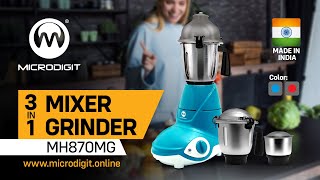 MICRODIGIT  MIXER GRINDER  MH870MG  750W [upl. by Flanders123]