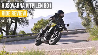 Husqvarna Vitpilen 801  Ride Review [upl. by Haliek]