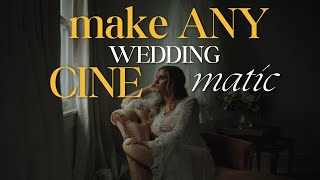 How To Make ANY Wedding Video Cinematic  10 Cinematic Videography Tips [upl. by Etnecniv]