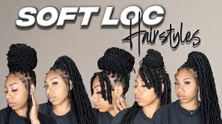 6 EASY Soft Loc Hairstyles  KDiani [upl. by Annairol790]