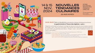 Rencontres Rabelais 2024  Table ronde plénière  La gastronomie à l’heure des régimes « sans » [upl. by Iadam]