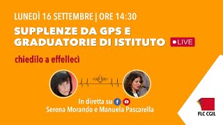 Chiedilo a effellecì supplenze da GPS e graduatorie di istituto docenti [upl. by Omrellug]