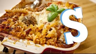 Meatball Pasta Bake Recipe  SORTED [upl. by Chloras]