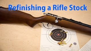 How to Refinish a Rifle Stock  woodworkweb [upl. by Joelle]