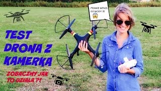 CZY TO NAPRAWDE DZIAĹA DRON Z KAMERKÄ„ PLUS LÄ„DOWANIE W STAWIE [upl. by Ahsitram]